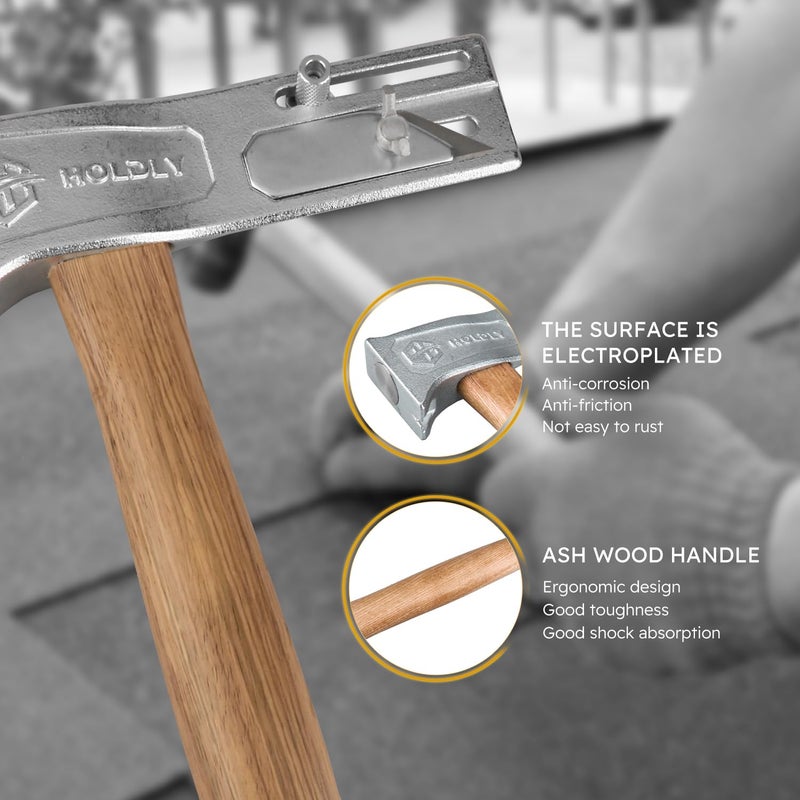 Holdly Magnetic Roofing Hammer, Multifunctional Magnet Roofing Hatchet,A Magical Roofing Tool for Quick Installation of Roofing Nails and Felt Hats - Image 5