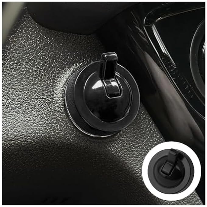 TERRIFI Car Starter Button Cover Push To Start Button Protector For Car  Motorcycle Universal Easy Install Durable Accessory For Interior Decoration Black - Image 3