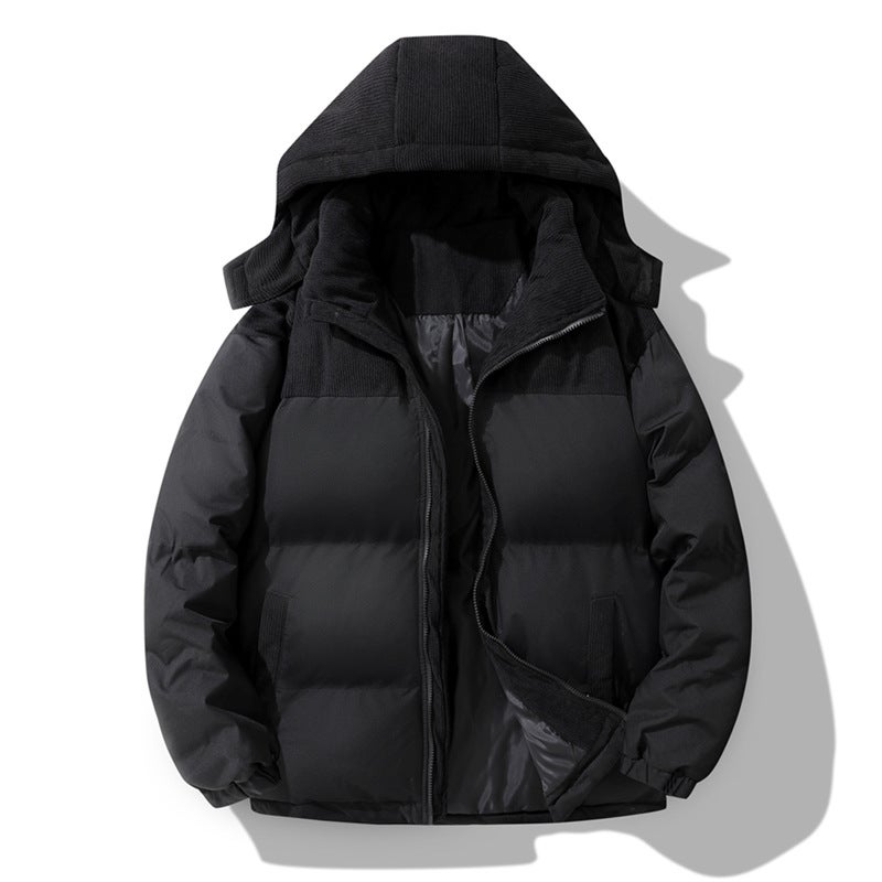 Cotton Clothing Manufacturers Winter Hooded Fleece-Lined Thickened Cotton Jackets Casual Warm Loose Sports Cotton Coats For Cold Protection - Image 4