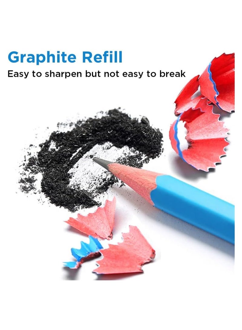 Zikra Sketch Pencils for Drawing 2B, 12 Pcs Professional Art Drawing Pencils for Shading - Image 4