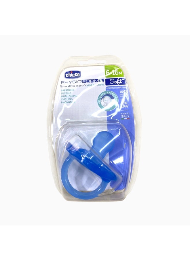 Chicco PhysioForma Soft Silicone Pacifier 6-16m Blue - Image 1