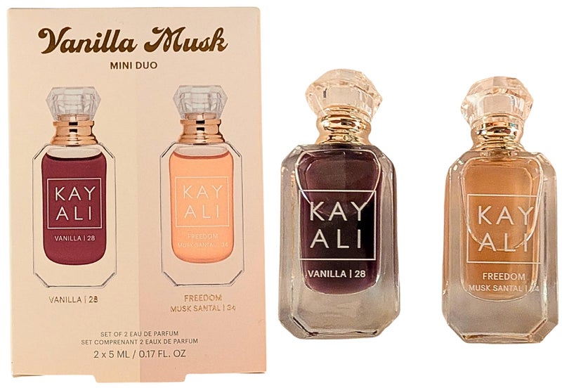 KAYALI مجموعة كايالي فانيلا مسك ميني ديو عطر - فانيلا 28 وحرية مسك سانتال 34، 2 × 5 مل - Image 3