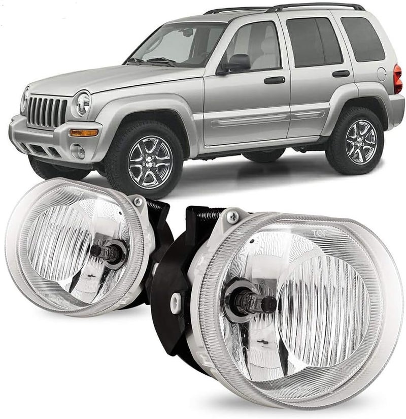 Winjet WJ30-0552-09 OEM Series Fog Lights for 2002-2004 Jeep Liberty - Image 1