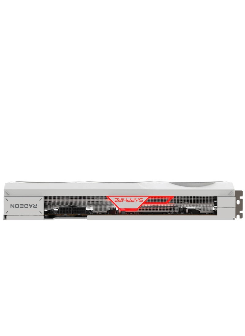 Sapphire - SAPPHIRE PURE AMD Radeon™ RX 7700 XT Gaming Graphics Card, 12GB DDR6 192 bit Memory, 2584 MHz Boost Clock, 18 Gbps Memory Clock, AMD RDNA 3, PCI-E 4.0, 2x HDMI 2x DisplayPort, White | 11335-03-20G - Image 1