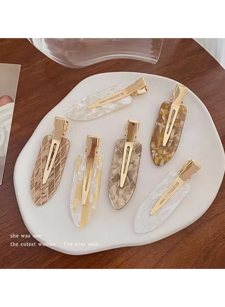 Goolsky Simple Mixed Color Hair Clips Traceless Side Beats Elegant Duckbill Women's Headwear Hair Accessories - Image 4