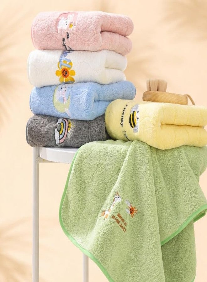 CLUZE Kids Microfiber Face & Hand Towel 35x75 cm | Ultra Soft, Highly Absorbent & Quick Dry | Skin Friendly Bath Towel for Boys & Girls | Lightweight Daily Use Towel (Pack of 2) - Image 2