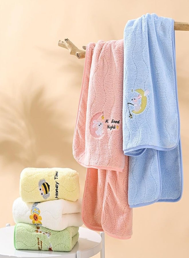 CLUZE Kids Microfiber Face & Hand Towel 35x75 cm | Ultra Soft, Highly Absorbent & Quick Dry | Skin Friendly Bath Towel for Boys & Girls | Lightweight Daily Use Towel (Pack of 2) - Image 4