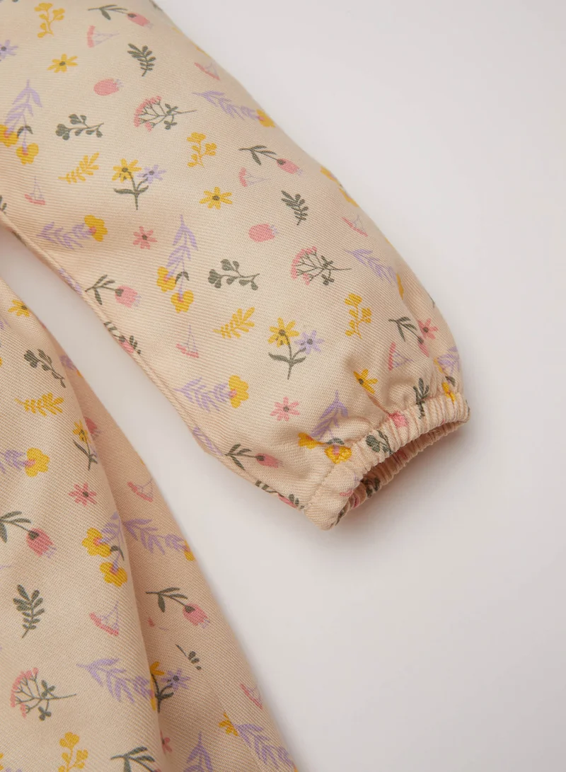 DeFacto Floral Peter Pan Dress