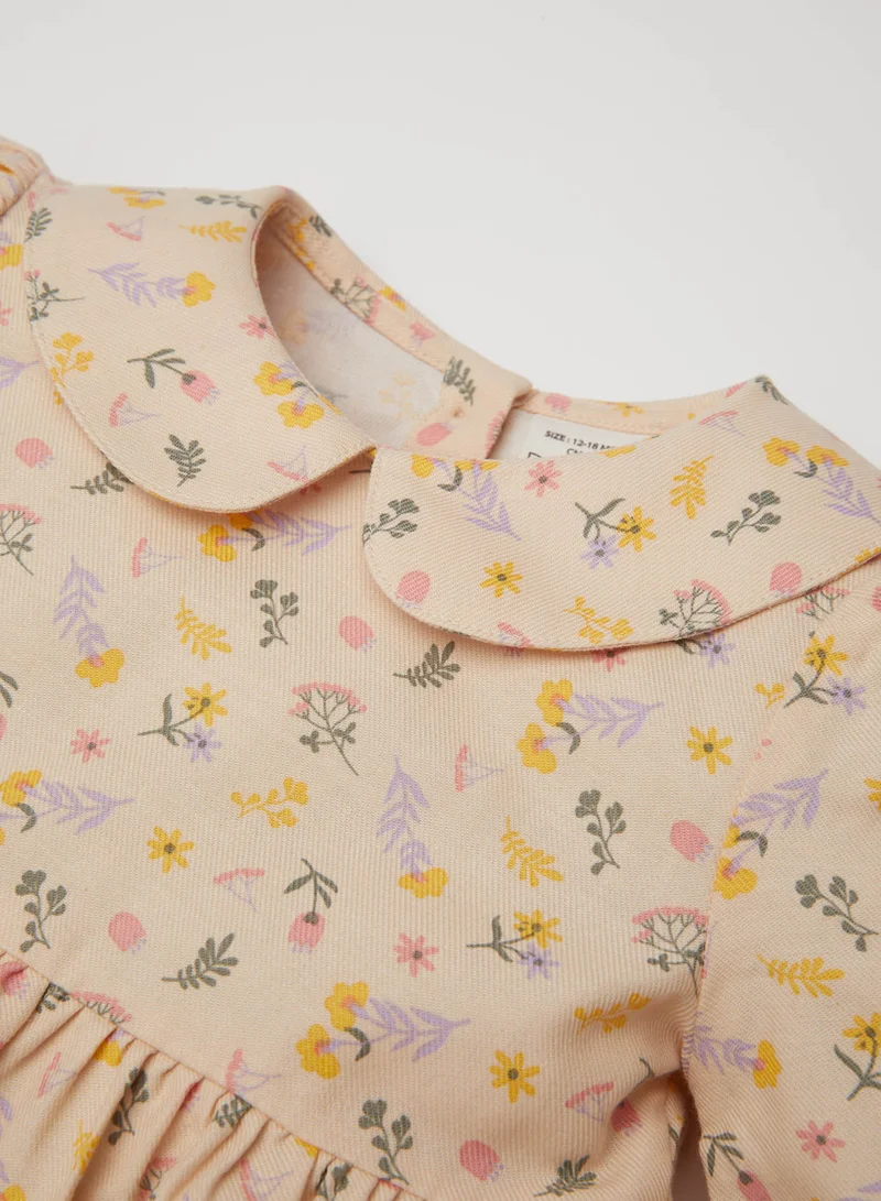 DeFacto Floral Peter Pan Dress