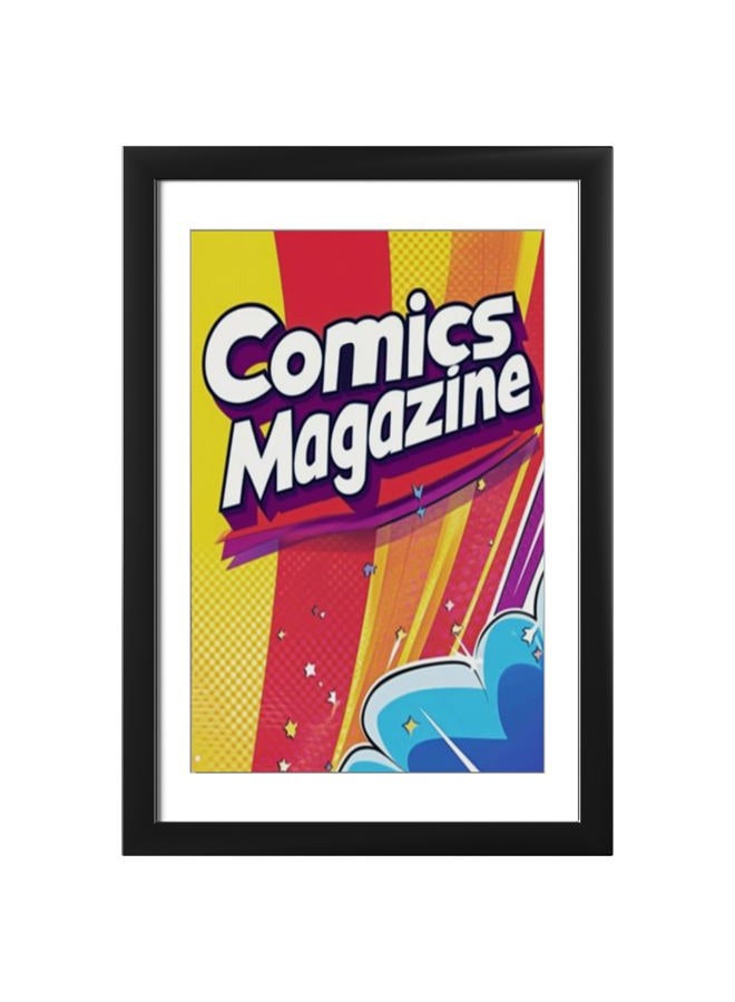 eletecpro Comic Book Frame, 1 Pack 8x12 Comic Picture Magazine Frame with Mat, Fits Current Comics up to 6 3/4" x 10 1/4", Wall or Tabletop Display, Black - Image 1