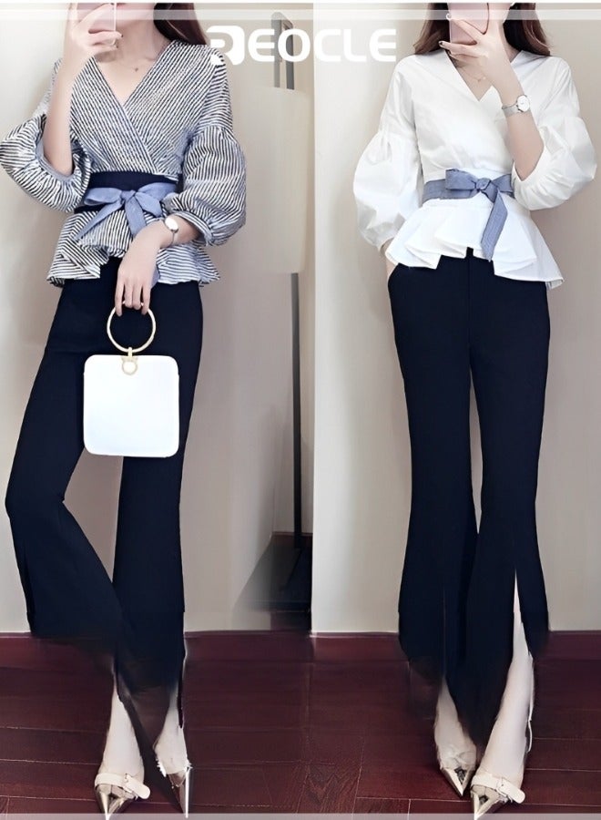 بدلة ربيعية وخريفية للنساء بنطلون أنيق ومناسب لتقل...