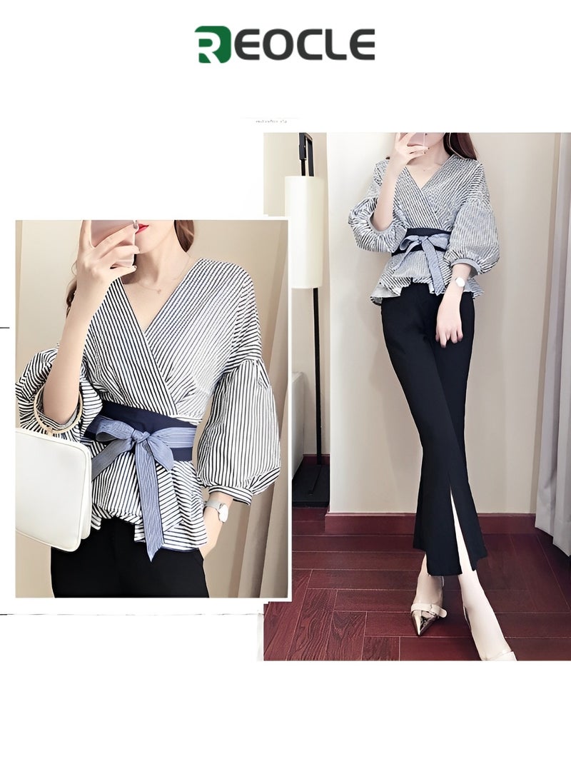 REOCLE Spring and Autumn Suit for Women Trousers Fashionable and Age-reducing Suit for Small People Making Taller and Slimmer Fashionable Suit - Image 3