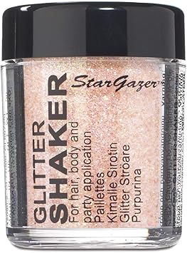 Stargazer بودرة جليتر باستيل ستارغايزر المشمشي للاستخدام على العيون والشفتين والوجه والجسم والشعر والأظافر - Image 1