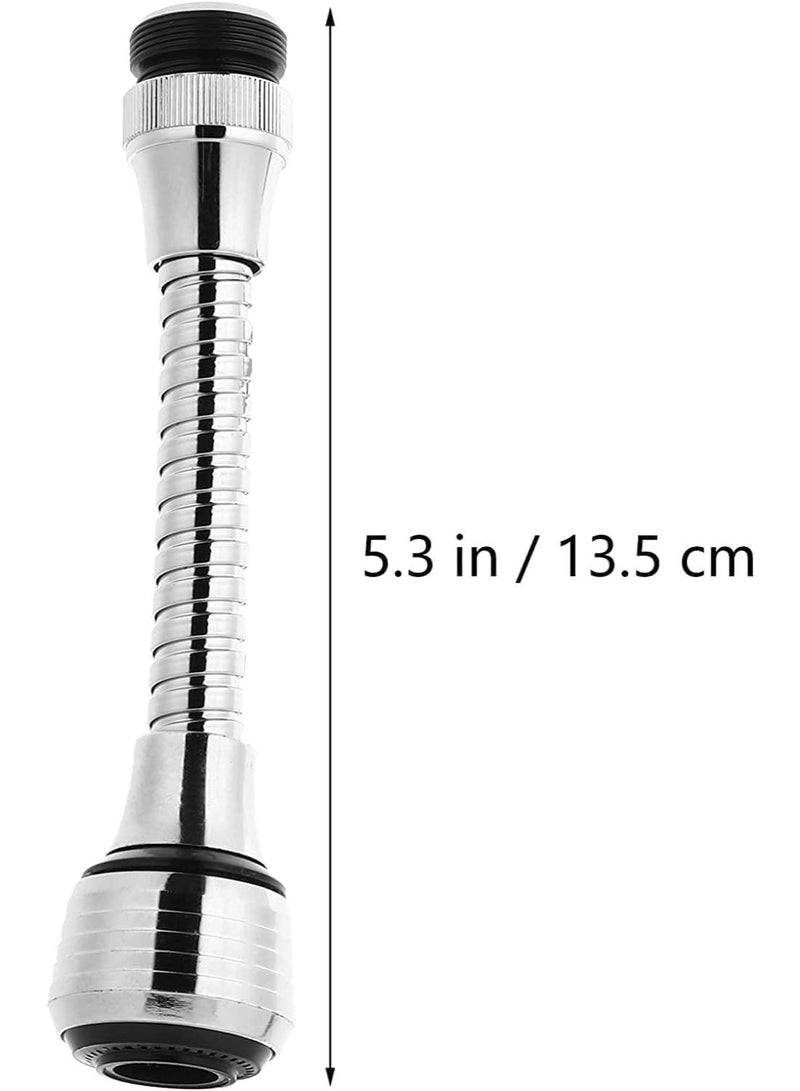 360 Degree Rotatable Water Saving Tap Aerator Water Faucet Bubbler Filter Aerator Silver - Image 5