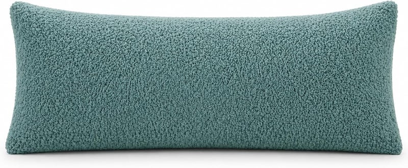 Reafort Ultra Soft Sherpa Body Pillow Cover/Case with Zipper Closure 21"x54" (21"x54" Body Pillow Cover, Blue) - Image 3