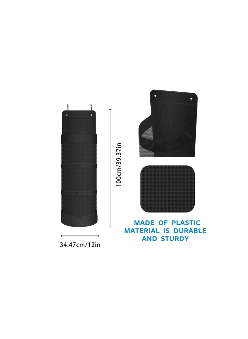 KASTWAVE Over The Door Hanging Sports Equipment and Ball Storage, Ball Storage with Metal Hook, Sports Equipment Organizer for Hold Soccer Basketball Football Volleyball Tennis and Toys - Image 5