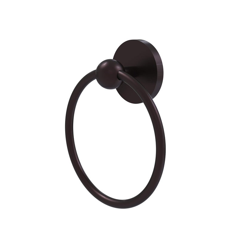 Allied Brass 1016 Skyline Collection Towel Ring, Satin Nickel - Image 3