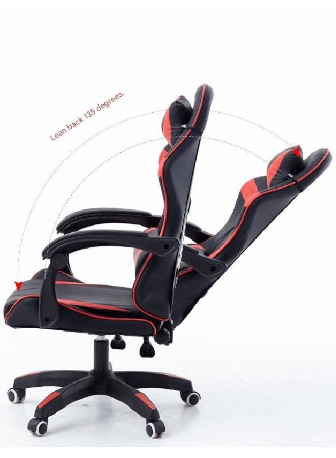 NKX Ergonomic Racing-Style Gaming Chair – Black & White with Adjustable Armrests - Image 2