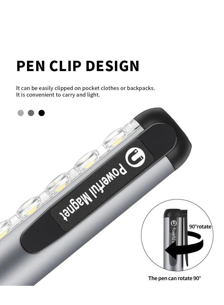 Portable LED Mini Flashlight Black - Image 5