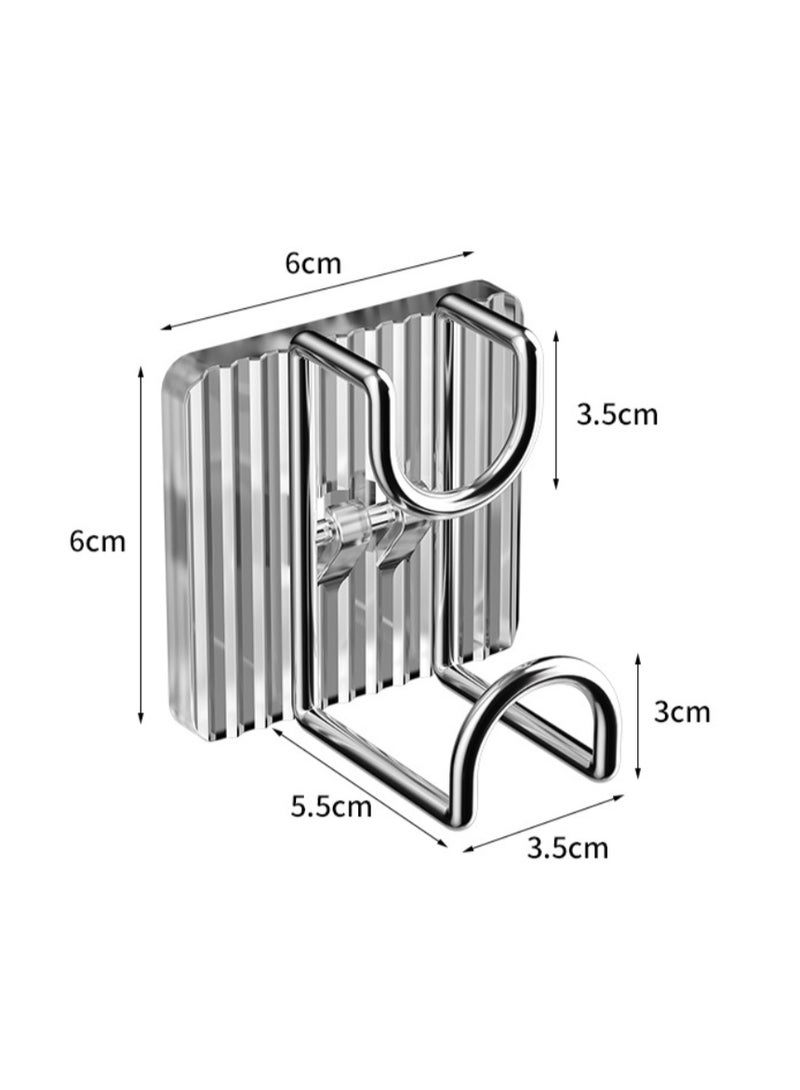 Wall Hook Easy to Clean Multifunctional Storage Hook Wall Hanging Adhesive Basin Hook - Image 2