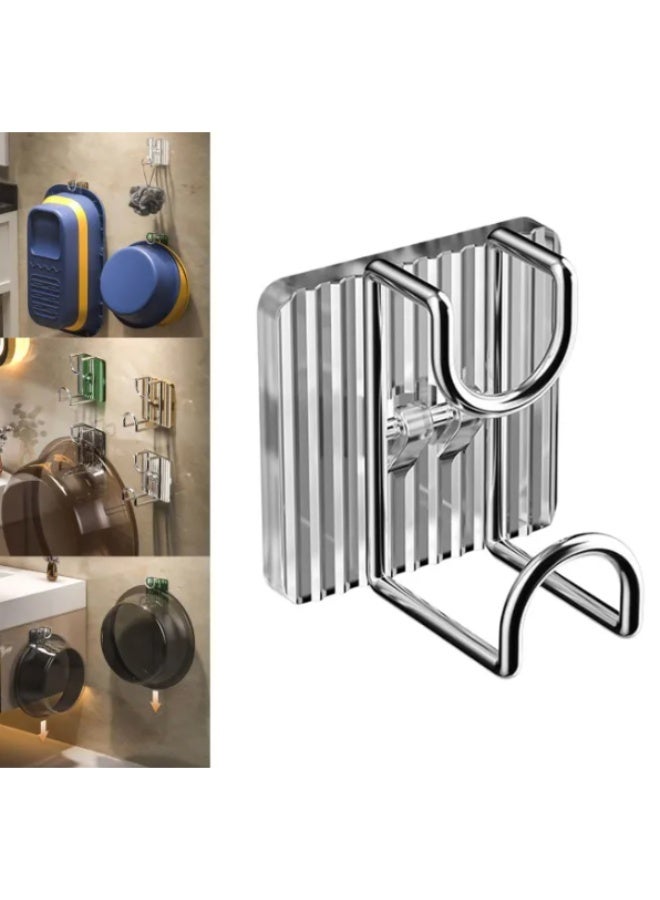 Wall Hook Easy to Clean Multifunctional Storage Hook Wall Hanging Adhesive Basin Hook - Image 1