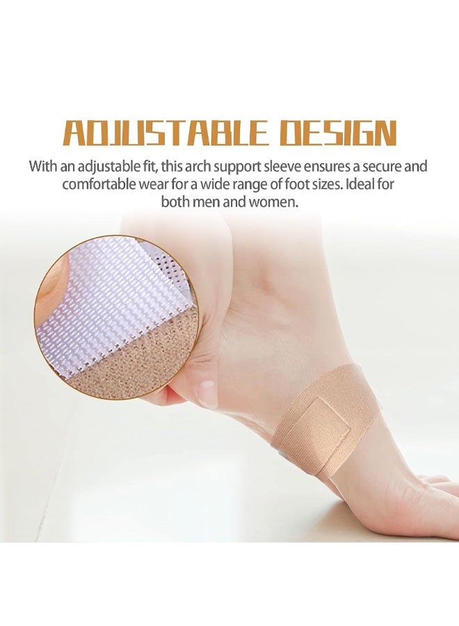 Flat Feet Support Compression Sleeves for Flat Feet, Adjustable Plantar Fasciitis Relief Copper Arch Support Sleeve for Foot Pain Relief - Image 3