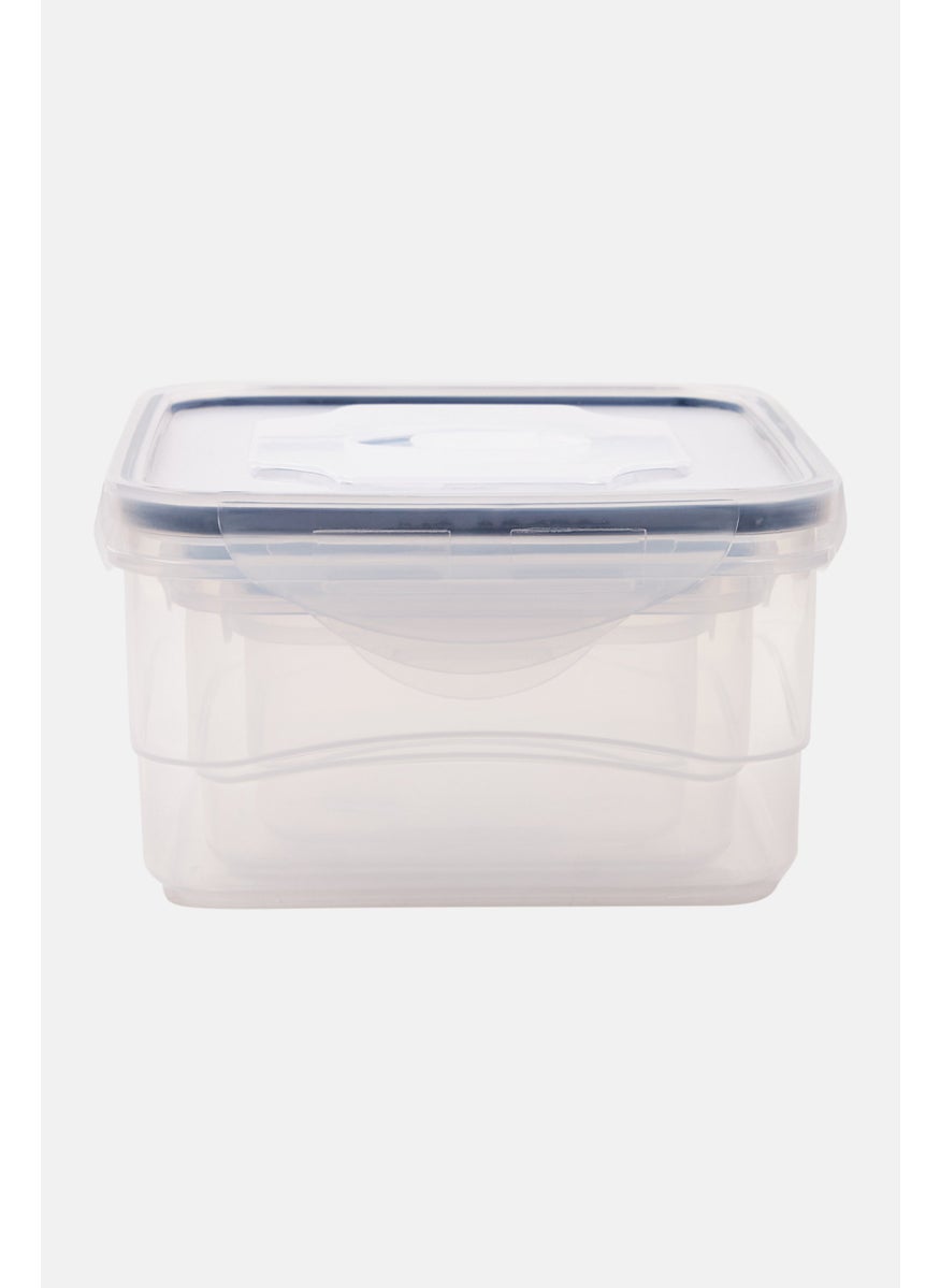 Just Cook - 6 Pieces Square Locktops Container Set, Transparent - Image 1