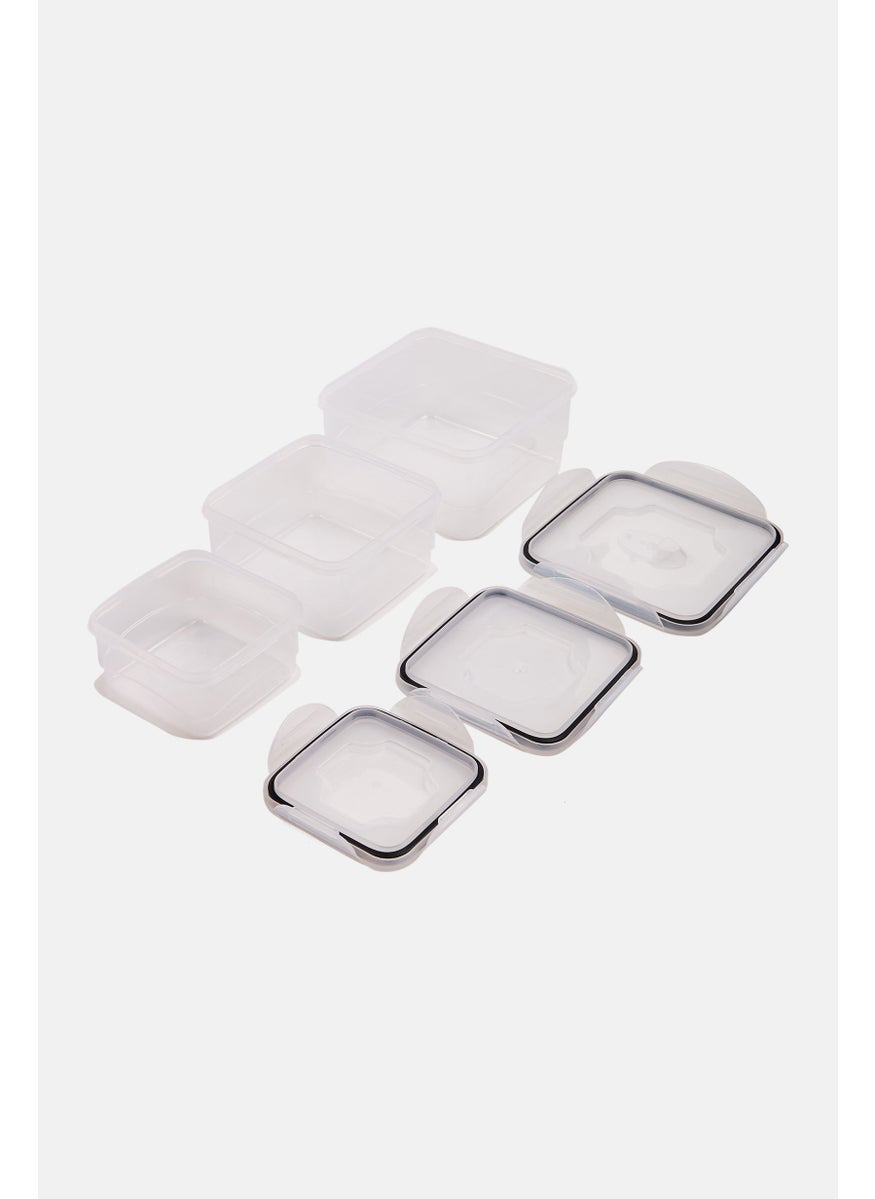 6 Pieces Square Locktops Container Set, Transparent - pzsku/Z8C433B0D88BAC06AA4EFZ/45/_/1737728340/57fb411c-90b4-48e8-b87b-8fbea4bb12ae