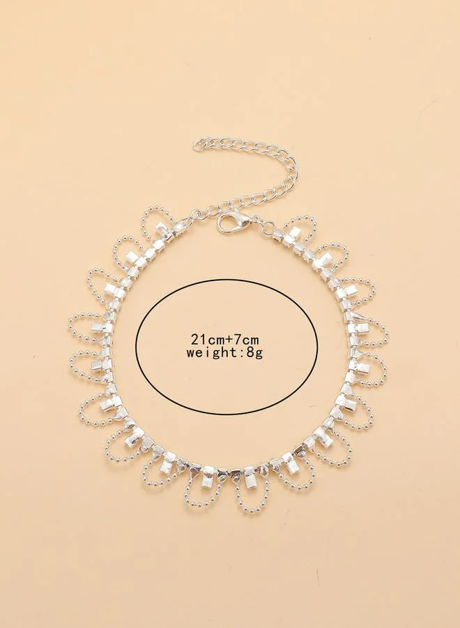 Take Two  Embellished Crystal Anklet for Women | Best Price UAE