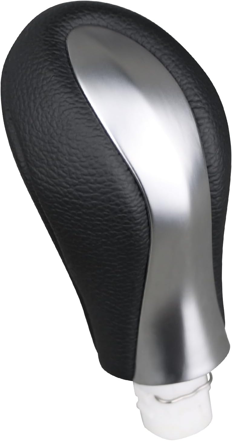 APPERFiT Gear Shift Knob for Automatic Transmission Gear Shifter Silver Compatible with Infiniti Q50 2013 2014 2015 2016 2017 Replaces 34910-4GA0A - Image 1