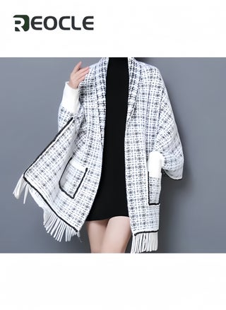 Women's Warm Shawl Open Front Poncho Cape Plaid Shawls Knit Fringe Shawl Wraps Warm Capes Winter Cardigan Wrap Printed Ponchos - pzsku/Z8C434373F4BC7DC211BDZ/45/1746862059/b5a275a6-1ecf-4c97-befb-a84d6231dd15