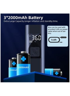 Arabest Portable Air Pump 150PSI  Air Compressor Tire Inflator Wireless Pump with Pressure Gauge for Car/Bike/Motorcycle/Ball  - Image 3
