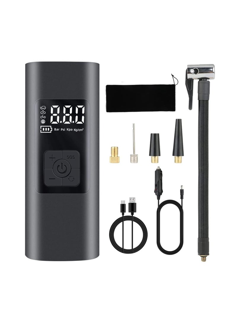 Arabest - Portable Air Pump 150PSI  Air Compressor Tire Inflator Wireless Pump with Pressure Gauge for Car/Bike/Motorcycle/Ball - Image 1
