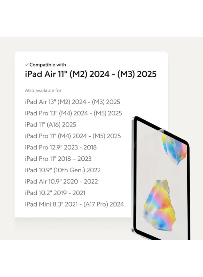 Paperlike 3 [عبوة 2] لآيباد AIR 11 بوصة M3/M2 (2025-2024) فيلم واقي للشاشة [تثبيت خالي من الفقاعات] بملمس ورقي لتدوين الملاحظات والرسم والكتابة - Image 2
