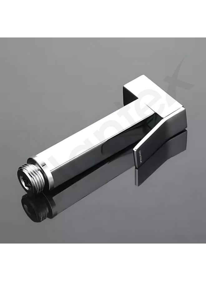 Plantex Pure Brass Square Shape Health Faucet/Jet Spray for Toilet/Health Faucet Gun Only/Faucet for Toilet/Hand Shower for Toilet-Chrome Finish - Image 4