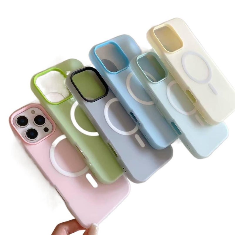 MS TPU MagSafe Case for iPhone 15 / 15 Plus / 15 Pro / 15 Pro Max with Drop Protection and Strong Magnetic plus Shockproof plus 2-in-1 Design in Yellow - Image 4
