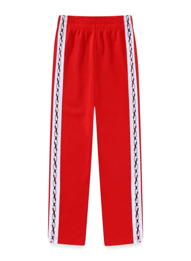 Hello Kitty Sanrio Girls Zip Up Jacket and Pants Set for Big Kids, Red, 6 - Image 3