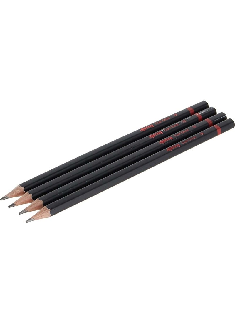 Rotring قلم رصاص امتحان 2ب 2090068 - 4 قطع 