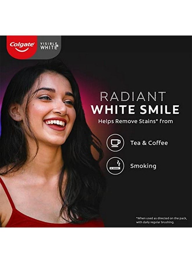 Colgate - Visible White O2 Teeth Whitening Toothpaste Peppermint Sparkle 50g Active Oxygen Technology Enamel Safe Teeth Whitening Product - Image 1