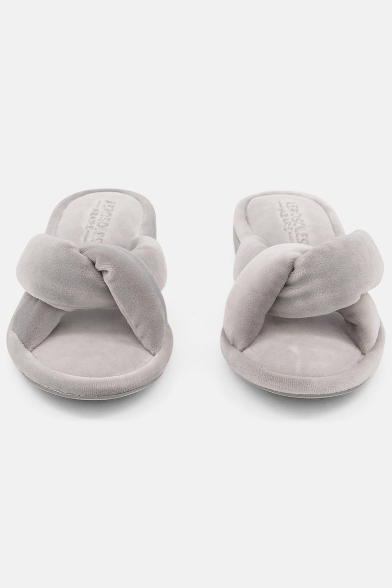 AEROSOLES صنادل جاكسون المخملية للنساء، متوسطة، رمادية - Image 4