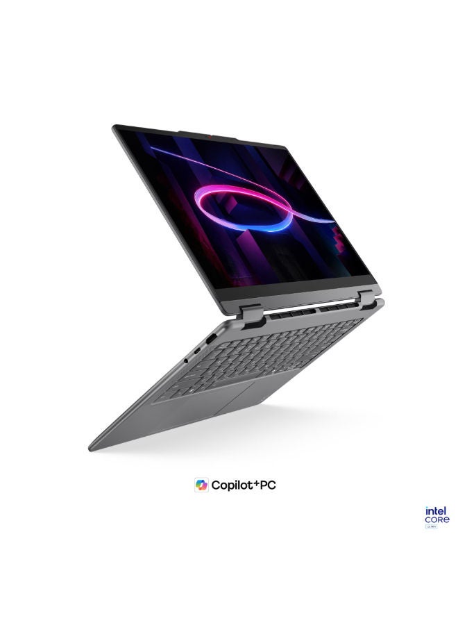 يوغا لابتوب Yoga 7 14IPH11 بشاشة WUXGA مقاس 14 بوصة / معالج Intel Core Ultra 7 355 / ذاكرة تخزين 32 جيجابايت / قرص SSD بسعة 1 تيرابايت / معالج رسومات Intel UHD مدمج لونا غراي - Image 4