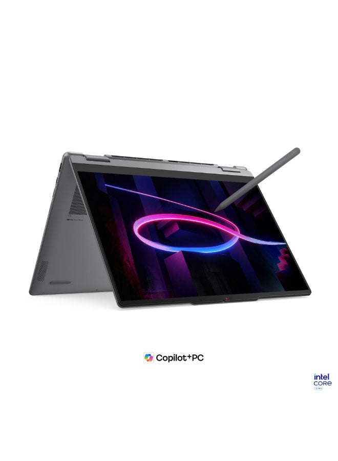 يوغا لابتوب Yoga 7 14IPH11 بشاشة WUXGA مقاس 14 بوصة / معالج Intel Core Ultra 7 355 / ذاكرة تخزين 32 جيجابايت / قرص SSD بسعة 1 تيرابايت / معالج رسومات Intel UHD مدمج لونا غراي - Image 1