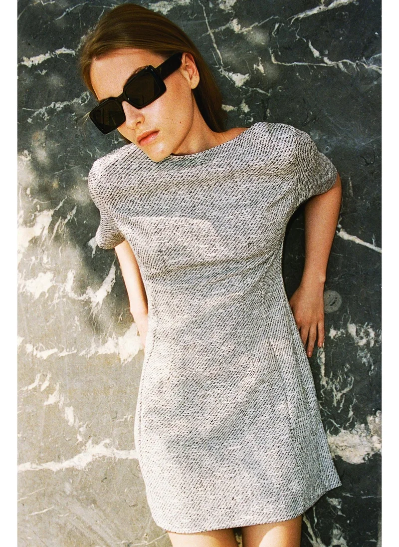 H&M Boat-neck mini dress