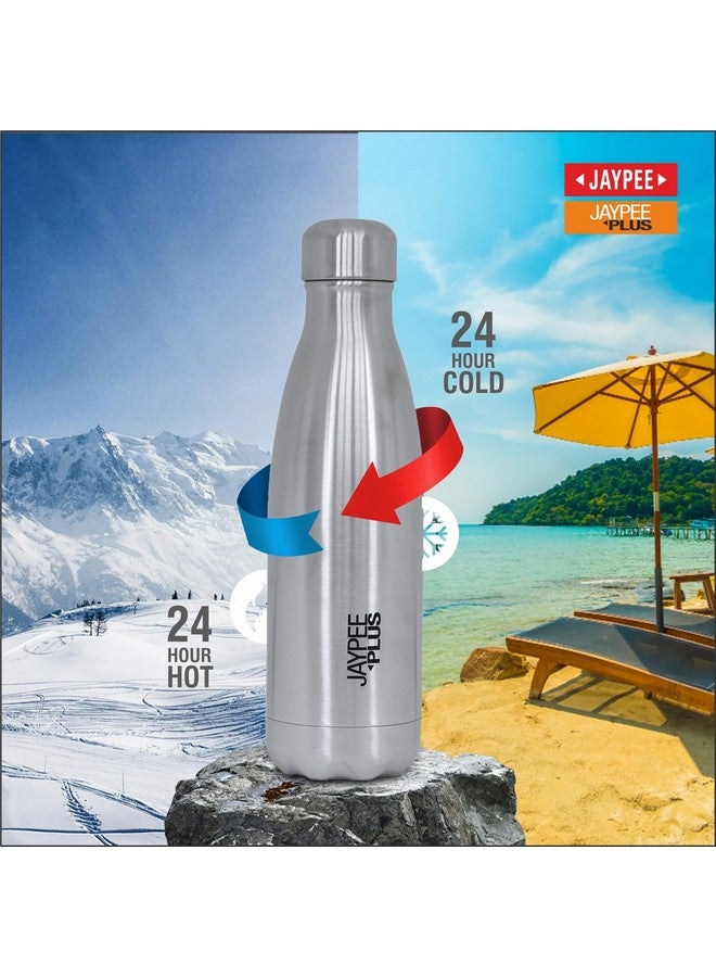 Jaypee Plus Alpha Vaccum Insulated Thermosteel 24 Hours Hot and Cold Water Flask Bottle for Office, Home, Gym Double Walled Leakproof, Rust Free Steel Bottle 1000 ml Flask, Metallic - Image 4