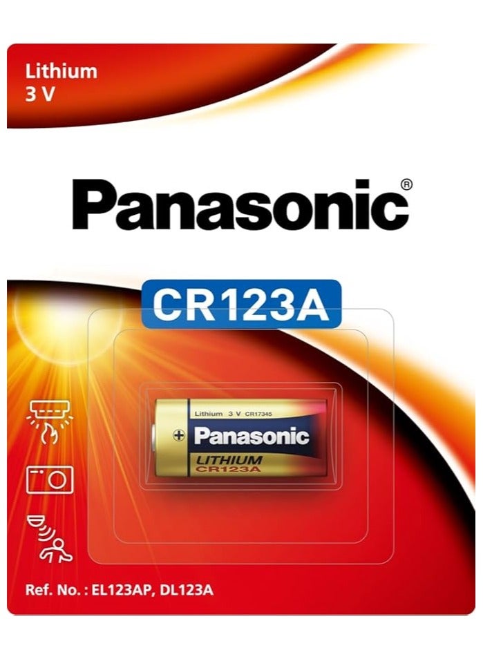 Panasonic CR-123APA/1B Lithium 3V non-rechargeable battery - CR-123APA/1B, Lithium, Cylindrical, 3 V, 1 pc(s) - Image 1