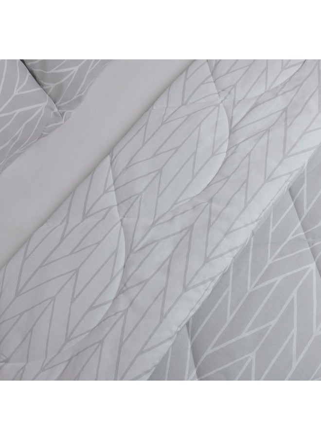 Home Box Malta Centrum 3-Piece Printed Cotton King Comforter Set 240 x 220 cm  - Image 4