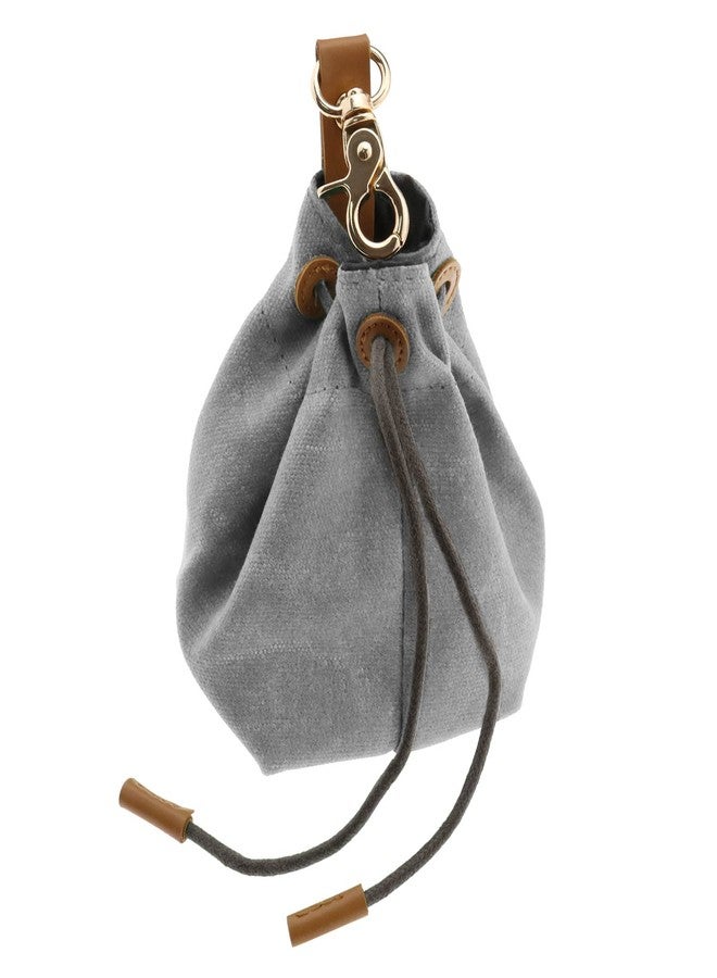 كريت آيديا حقيبة مكافآت الكلاب من كرييت آيديا، قابلة للتنظيف، حقيبة تدريب الكلاب مزودة بمشبك ورباط، حقيبة وجبات خفيفة للحيوانات الأليفة، لتخزين الطعام أثناء تدريب الكلاب والأنشطة الخارجية والمشي، لون رمادي - Image 1