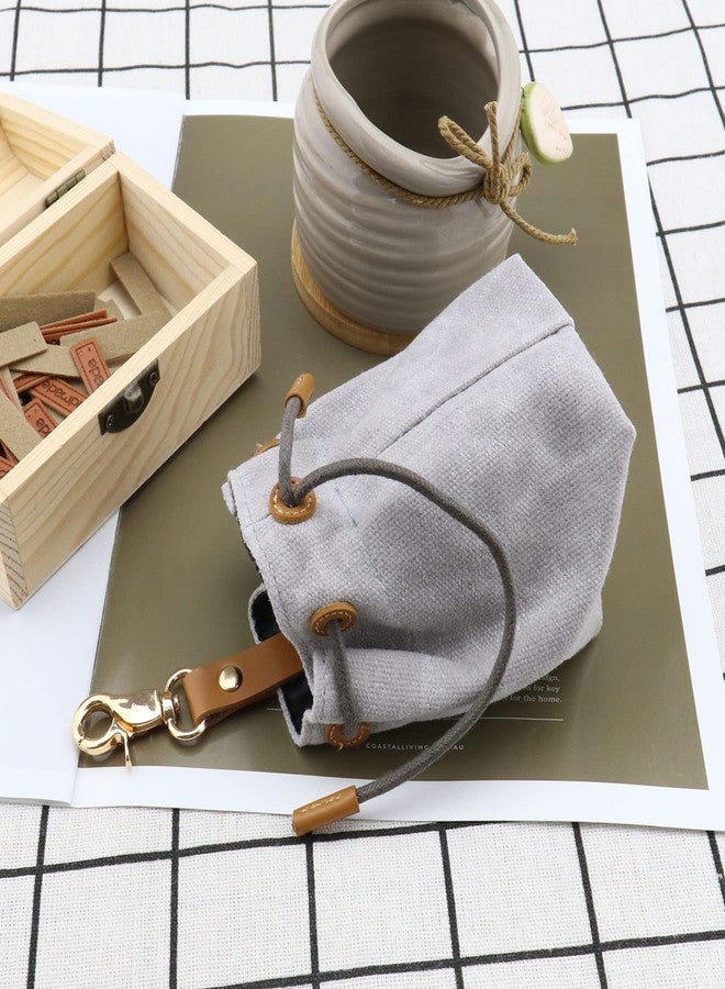 كريت آيديا حقيبة مكافآت الكلاب من كرييت آيديا، قابلة للتنظيف، حقيبة تدريب الكلاب مزودة بمشبك ورباط، حقيبة وجبات خفيفة للحيوانات الأليفة، لتخزين الطعام أثناء تدريب الكلاب والأنشطة الخارجية والمشي، لون رمادي - Image 5