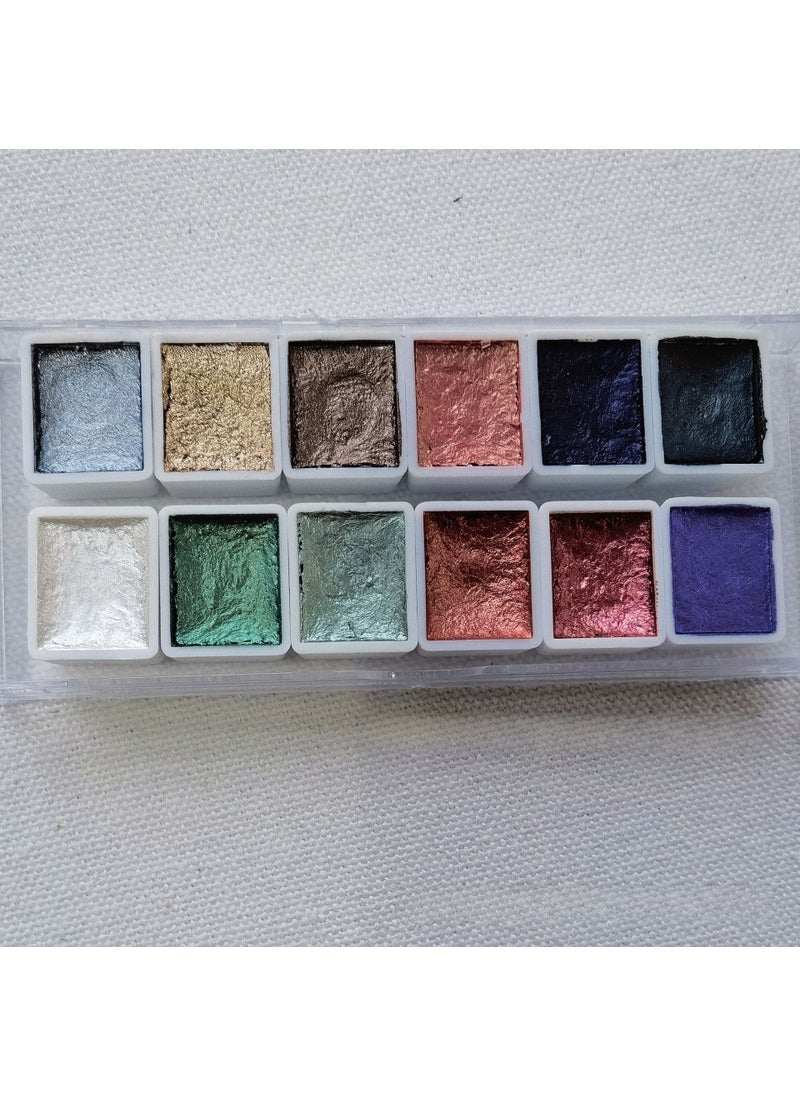 Generic - Shimmering Metallic Watercolors 12-Color SetSection E Section E - Image 1