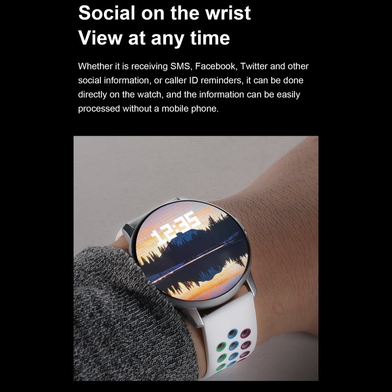 LEMFO LF28Pro Smart Sports Bracelet 1.28'' TFT Full-touch Screen BT Call AI Voice Assistant Fitness Health Monitor Metal Body Various Dials IP67 Waterproof Compatible with   Android iOS - Image 3